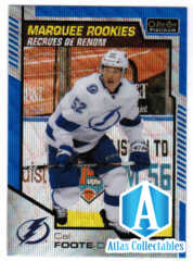 2020-21 O-Pee-Chee Platinum Marquee Rookies Blue Surge #191 Cal Foote